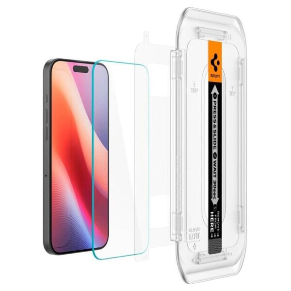 Стъклен Протектор за iPhone 16 Pro, SPIGEN EZ Fit Glass, Прозрачен