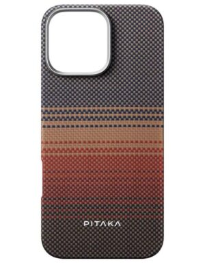 PITAKA MagSafe Case iPhone 16 Pro, PITAKA Tactile Woven Case Sunset