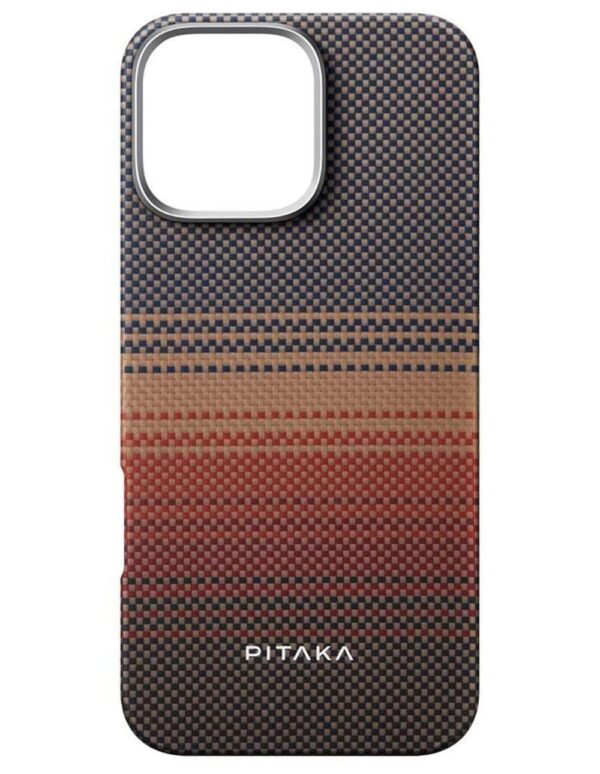 PITAKA MagSafe Case iPhone 16 Pro, PITAKA Tactile Woven Case Sunset