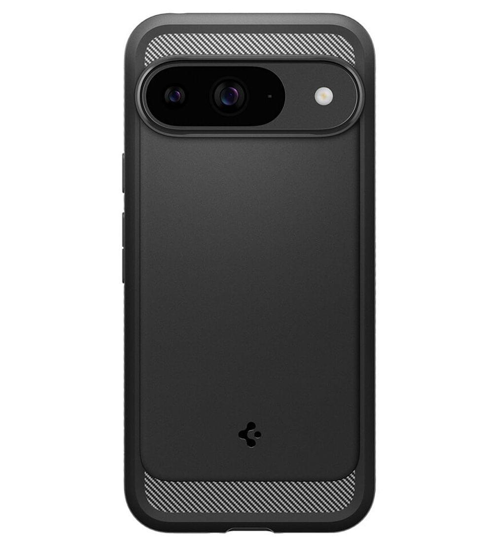 Противоударен Калъф за GOOGLE Pixel 9 Pro/ 9, SPIGEN Rugged Armor Case, Черен