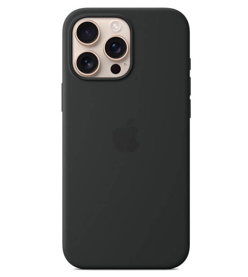 Оригинален Силиконов Калъф за iPhone 16 Pro, Silicone Magsafe Case MYYJ3ZM/A, Черен