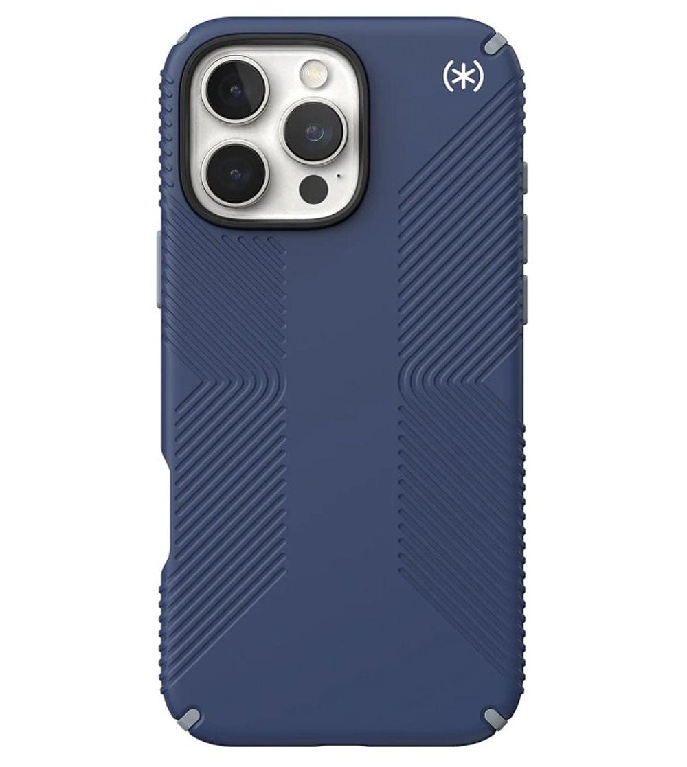 Екстремен Калъф за iPhone 16 Pro Max, SPECK Presidio 2 Grip Case, Син