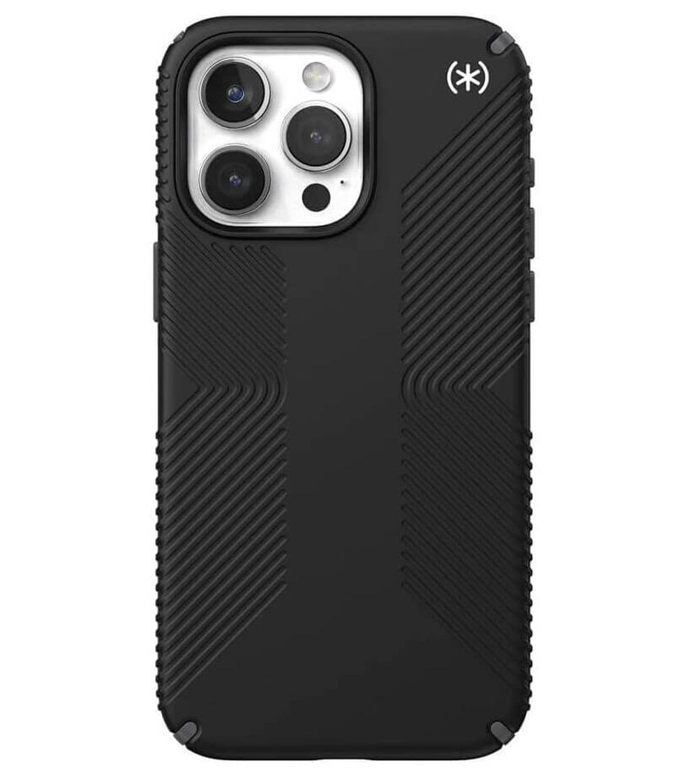 Екстремен Калъф за iPhone 16 Pro Max, SPECK Presidio 2 Grip Case, Черен