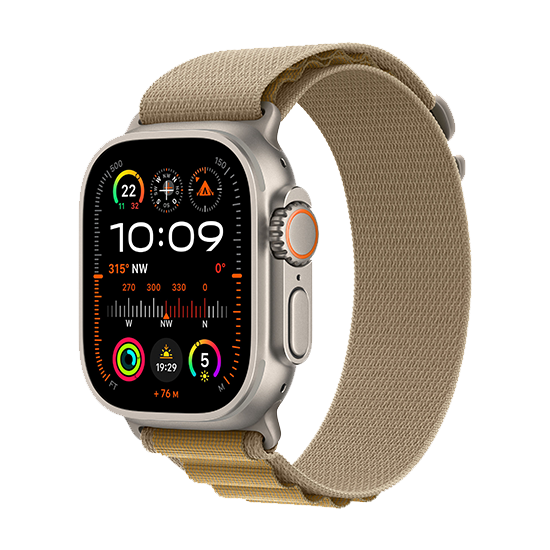 Watch Apple Watch Ultra 2 Natural LTE 49mm Titanium Case with Alpine Loop M - Tan (2024)