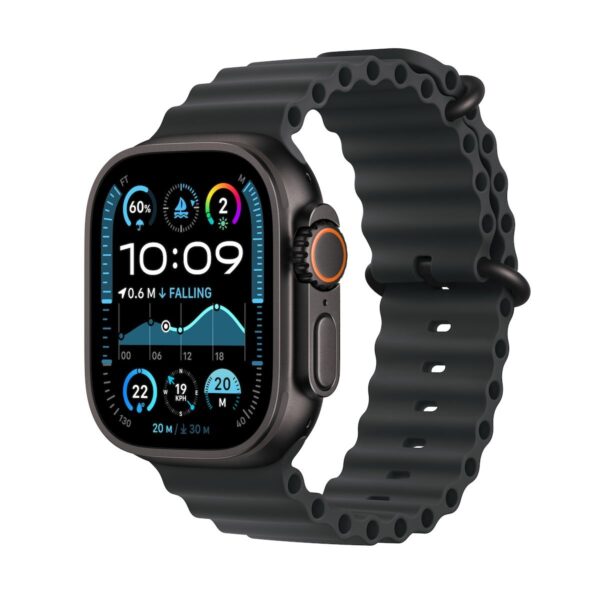 Apple Watch Ultra 2 Black LTE 49mm Titanium Case with Ocean Band - Black (2024)
