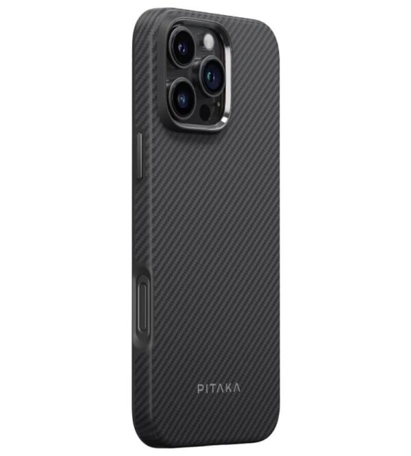 PITAKA MagSafe Калъф за iPhone 16 Pro Max, PITAKA Military-Grade Protective Black-Grey Twill Case, Черен - Image 3