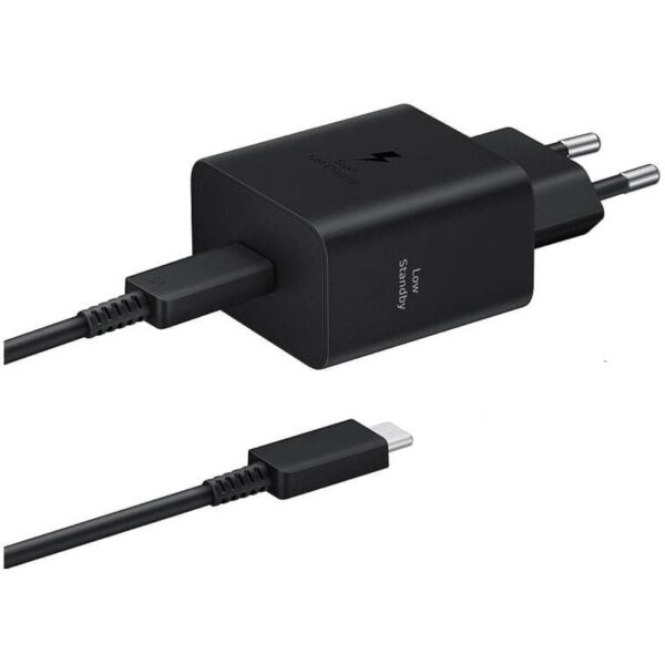 Оригинално Зарядно SAMSUNG 45W 220v Super Fast Charger и USB-C Кабел 1.8m EP-T4511XBE, Черен - Image 2