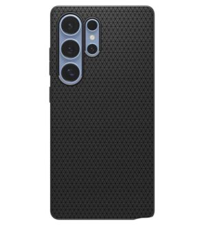 Противоударен Силиконов Калъф за SAMSUNG S25 Ultra, SPIGEN Liquid Air Case, Черен