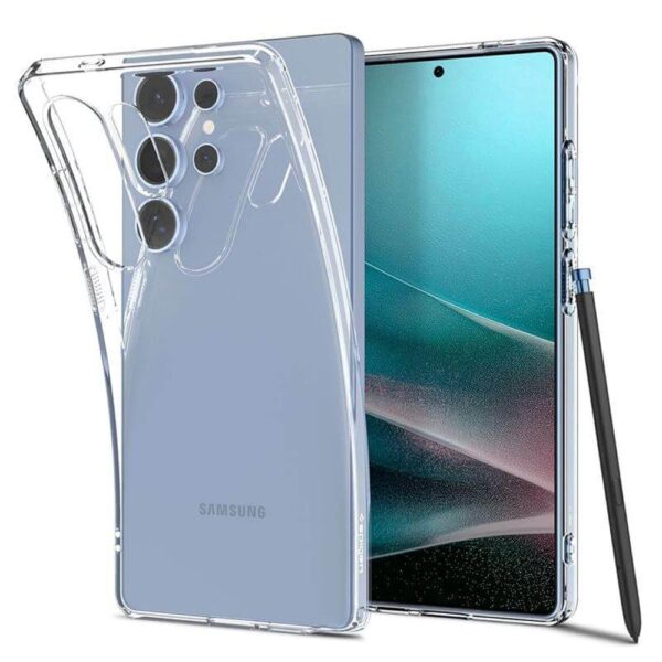 Силиконов Калъф за SAMSUNG S25 Ultra, SPIGEN Liquid Crystal Case, Прозрачен - Image 3