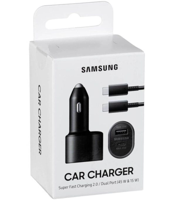 Бързо Зарядно за Кола SAMSUNG 60W 12v Fast Charger USB-C EP-L5300, Черен