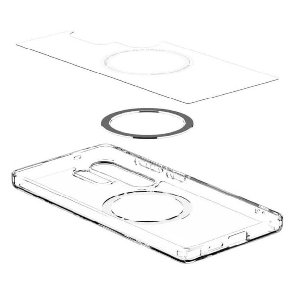 Magsafe Противоударен Калъф за SAMSUNG S25 Ultra, SPIGEN Ultra Hybrid Case, Бял - Image 8