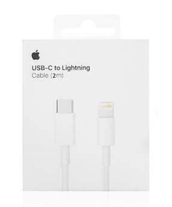 APPLE Оригинален USB-C Кабел към Lightning MQGH2, 2m, Бял