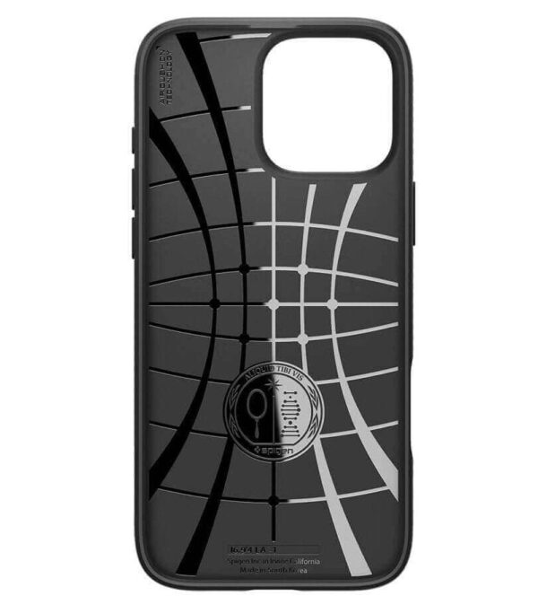 SPIGEN Противоударен Калъф за iPhone 16 Pro Max, SPIGEN Liquid Air Case, Черен - Image 3