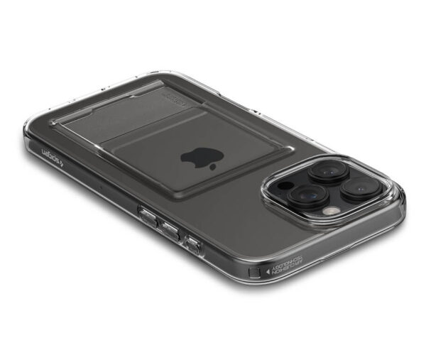 Калъф с Джоб за Карти за iPhone 16 Pro, SPIGEN Crystal Slot Case, Прозрачен - Image 2