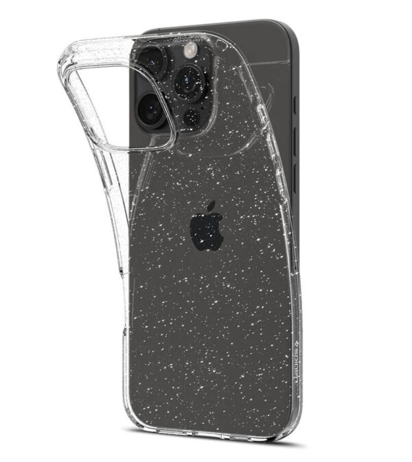 Блестящ Калъф за iPhone 16 Pro, SPIGEN Liquid Crystal Glitter Case, Прозрачен
