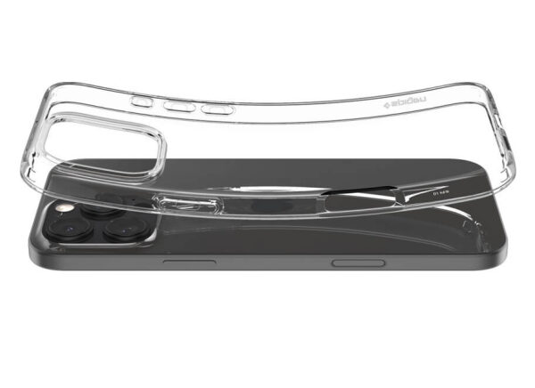 Противоударен Силиконов Калъф за iPhone 16 Pro, SPIGEN Liquid Crystal Case, Прозрачен - Image 5