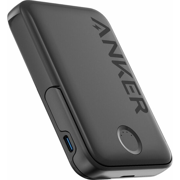 Anker 322 MagGo външна батерия, 5000mAh, MagSafe, безжично зареждане, черен