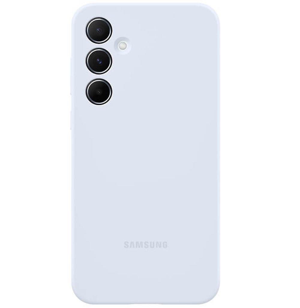 Оригинален Силиконов Калъф за SAMSUNG A35, Silicone Cover Case EF-PA356TLEGWW, Син