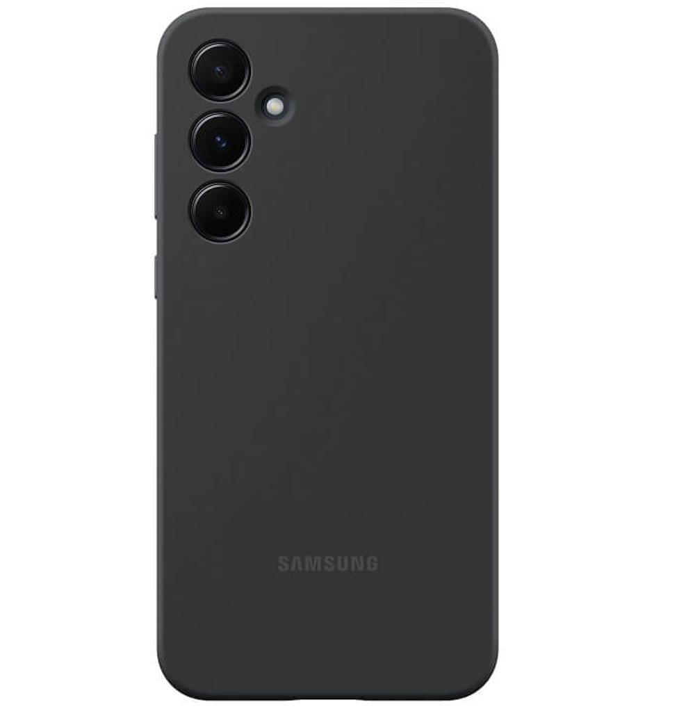 Оригинален Силиконов Калъф за SAMSUNG A35, Silicone Cover Case EF-PA356TBEGWW, Черен