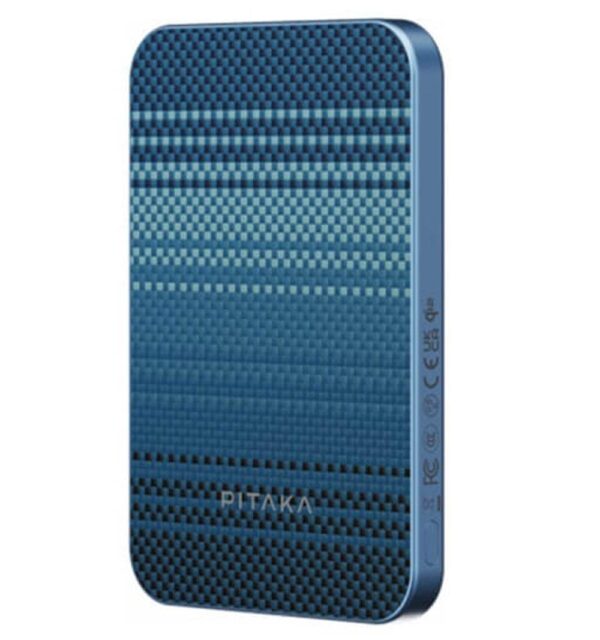 Magsafe Външна Батерия, PITAKA Aramid Fiber Magnetic Qi2 Moonrise, Син - Image 3