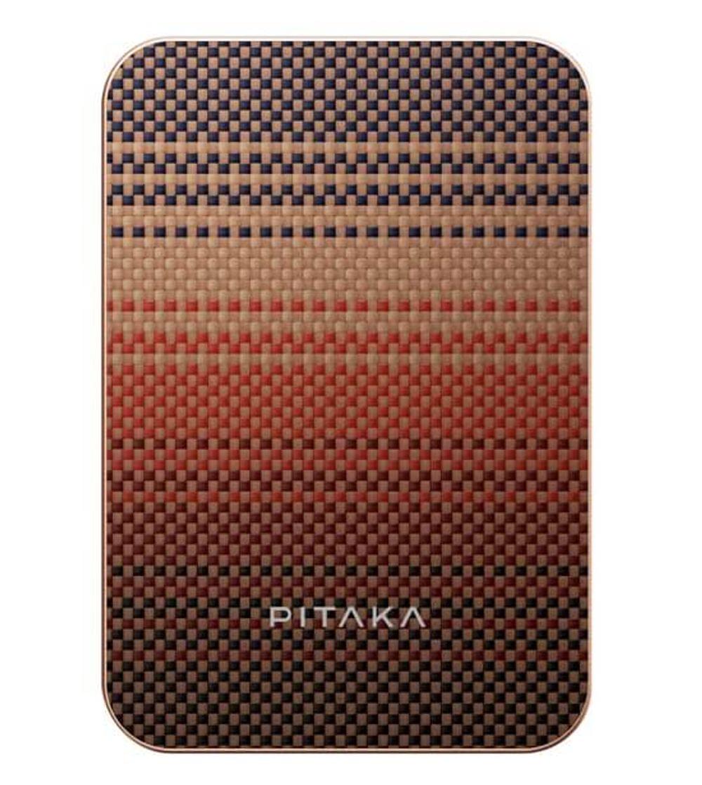 Magsafe Външна Батерия, PITAKA Aramid Fiber Magnetic Qi2 Sunset, Кафяв
