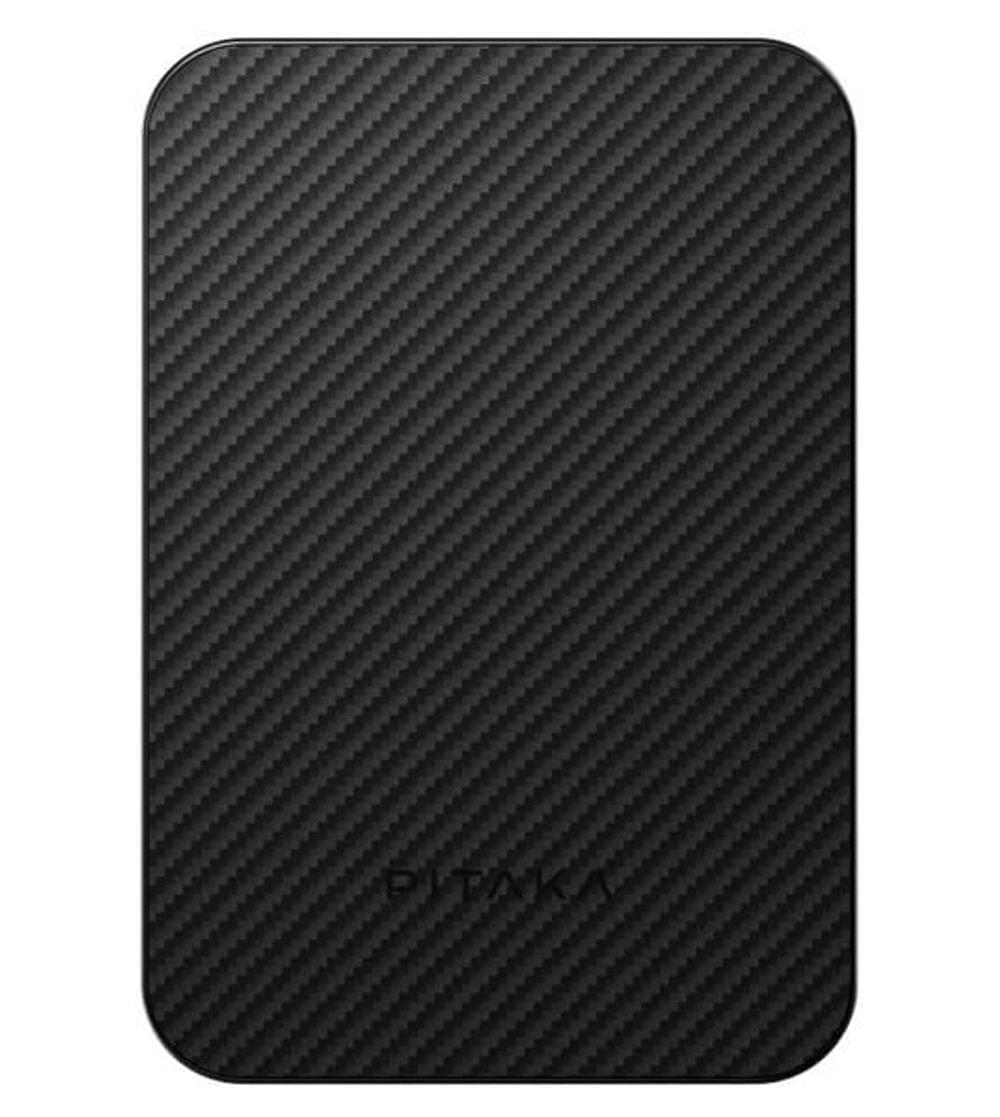 Magsafe Външна Батерия, PITAKA Aramid Fiber Magnetic Qi2 Black-Gray, Черен