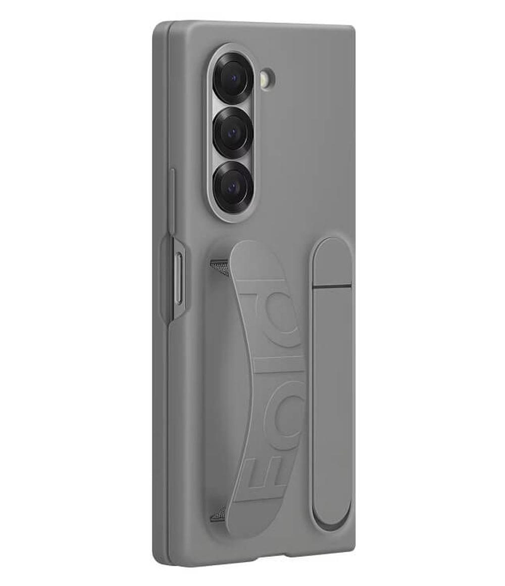 Оригинален Калъф с Държка за SAMSUNG Z Fold 6, Silicone Case EF-MF956TJEGWW, Сив
