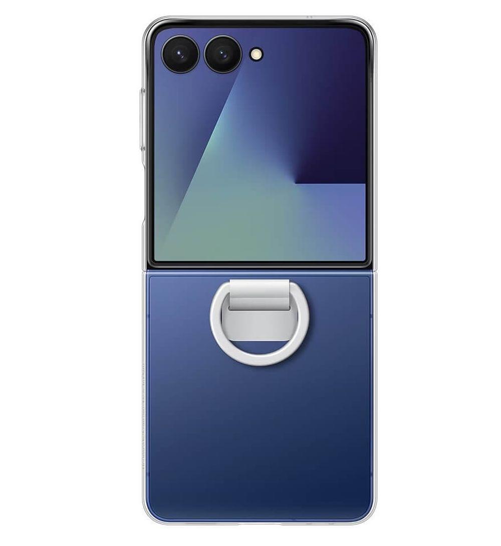 Оригинален Калъф за SAMSUNG Z Flip 7, Ring Clear Case EF-QF766CTEGWW, Прозрачен