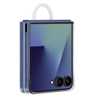 Оригинален Калъф за SAMSUNG Z Flip 7, Ring Clear Case EF-QF766CTEGWW, Прозрачен