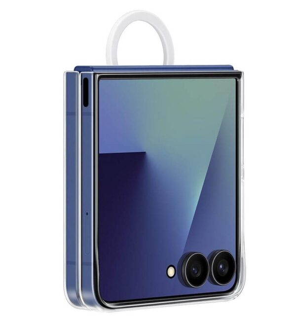Оригинален Калъф за SAMSUNG Z Flip 7, Ring Clear Case EF-QF766CTEGWW, Прозрачен - Image 2