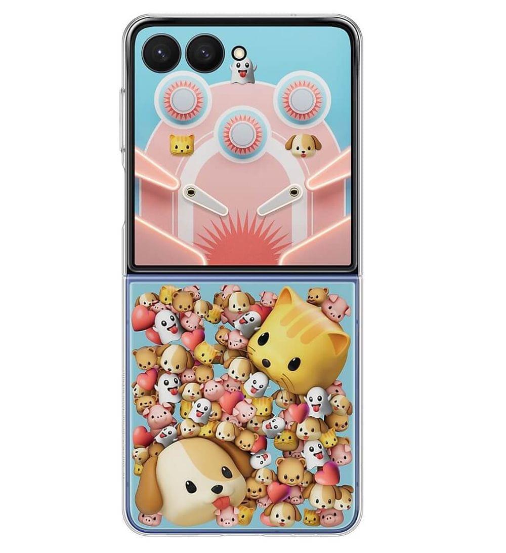 Оригинален Калъф за SAMSUNG Z Flip 7, FlipSuit Case EF-ZF766CTEGWW, Прозрачен