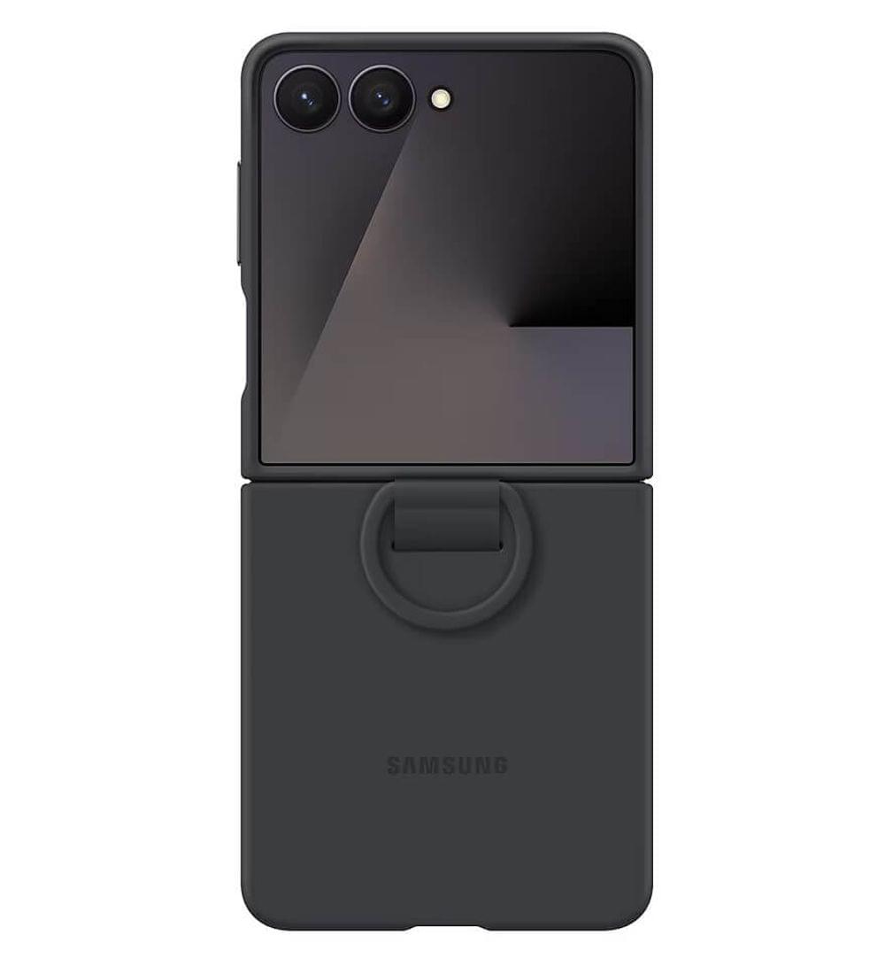 Оригинален Калъф SAMSUNG Z Flip 7, Ring Case EF-PF766TBEGWW, Черен