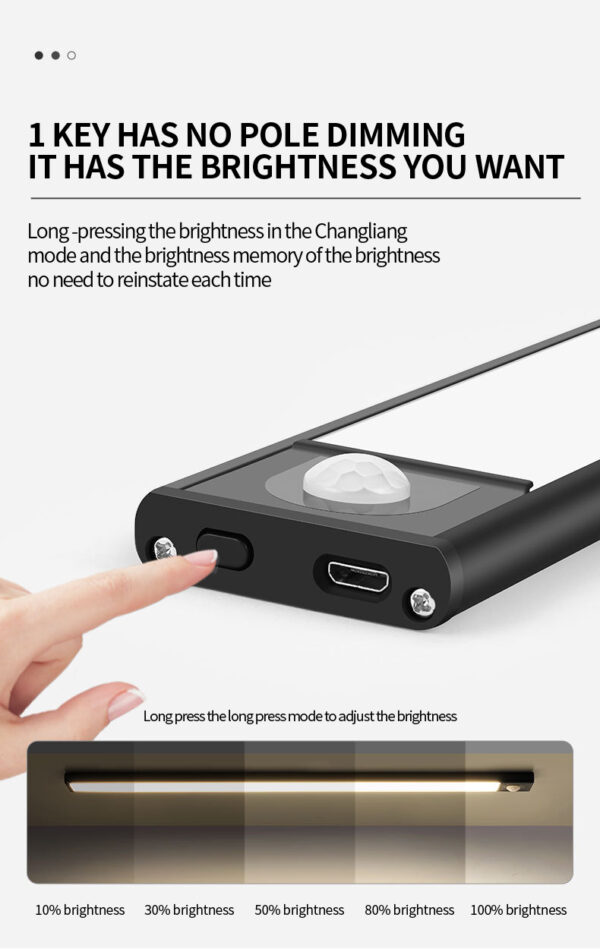 SUPERFIRE Ultra-thin induction lamp 60cm., 3.2W, 95lm, 1800mAh (XYD05) - Image 5