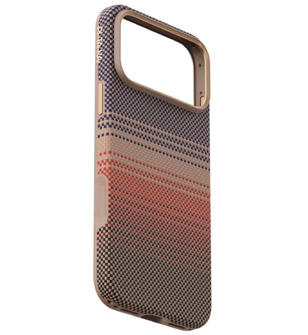 Magsafe Калъф за iPhone 17 Pro, PITAKA Aramid UltraGuard Sunset Case, Кафяв - Image 3