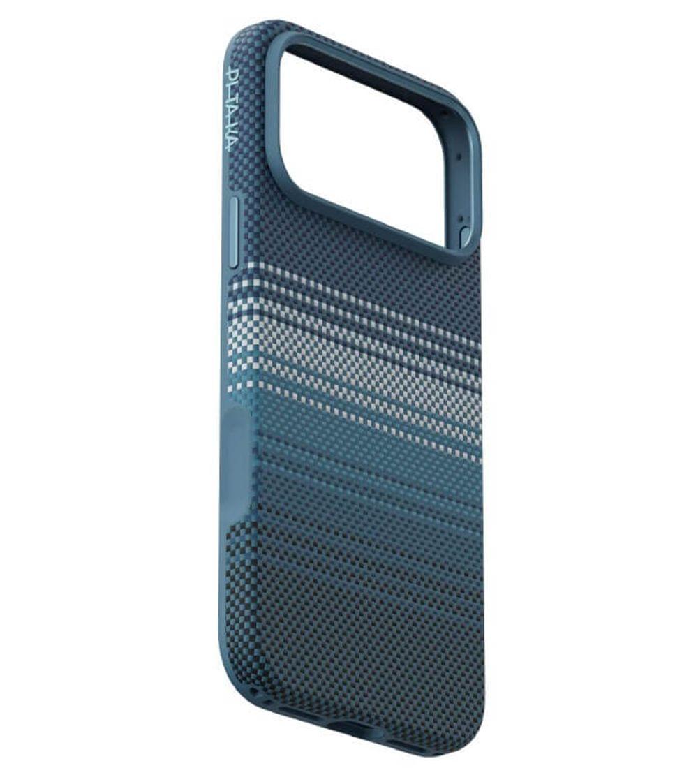 Magsafe Калъф за iPhone 17 Pro, PITAKA Aramid UltraGuard Moonrise Case, Син - Image 4