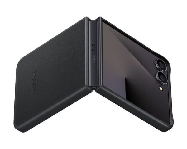 Оригинален Кожен Калъф SAMSUNG Z Flip 7, Kindsuit Case EF-VF766PBEGWW, Черен - Image 4