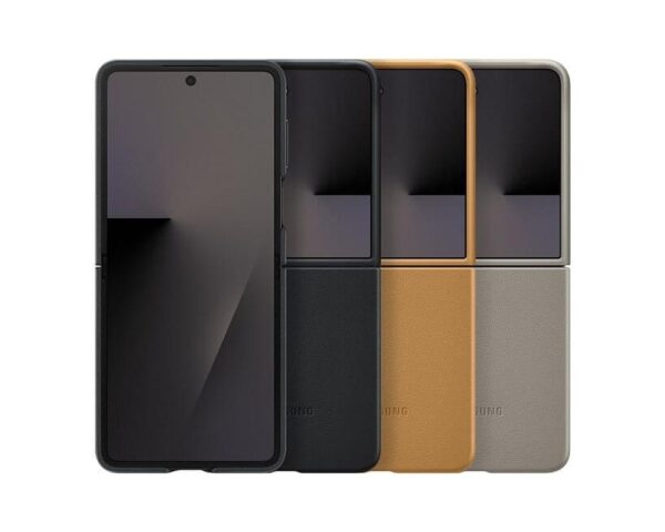 Оригинален Кожен Калъф SAMSUNG Z Flip 7, Kindsuit Case EF-VF766PAEGWW, Кафяв - Image 7