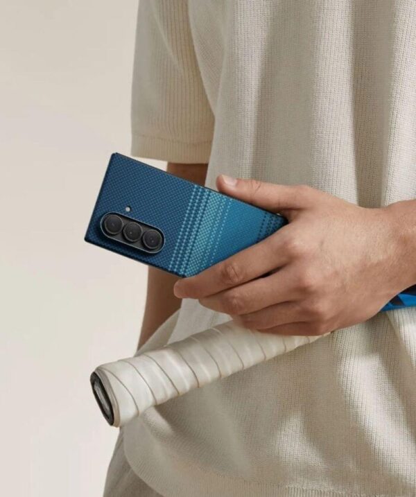 Magsafe Калъф за SAMSUNG Z Fold 7, PITAKA Ultra Slim Moonrise Case, Син - Image 6