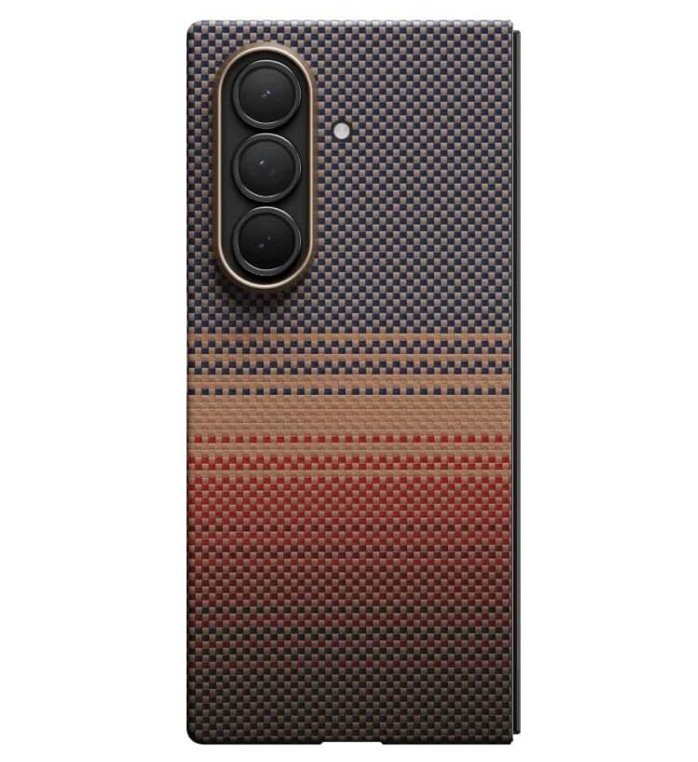 Magsafe Калъф за SAMSUNG Z Fold 7, PITAKA Ultra Slim Sunset Case, Кафяв