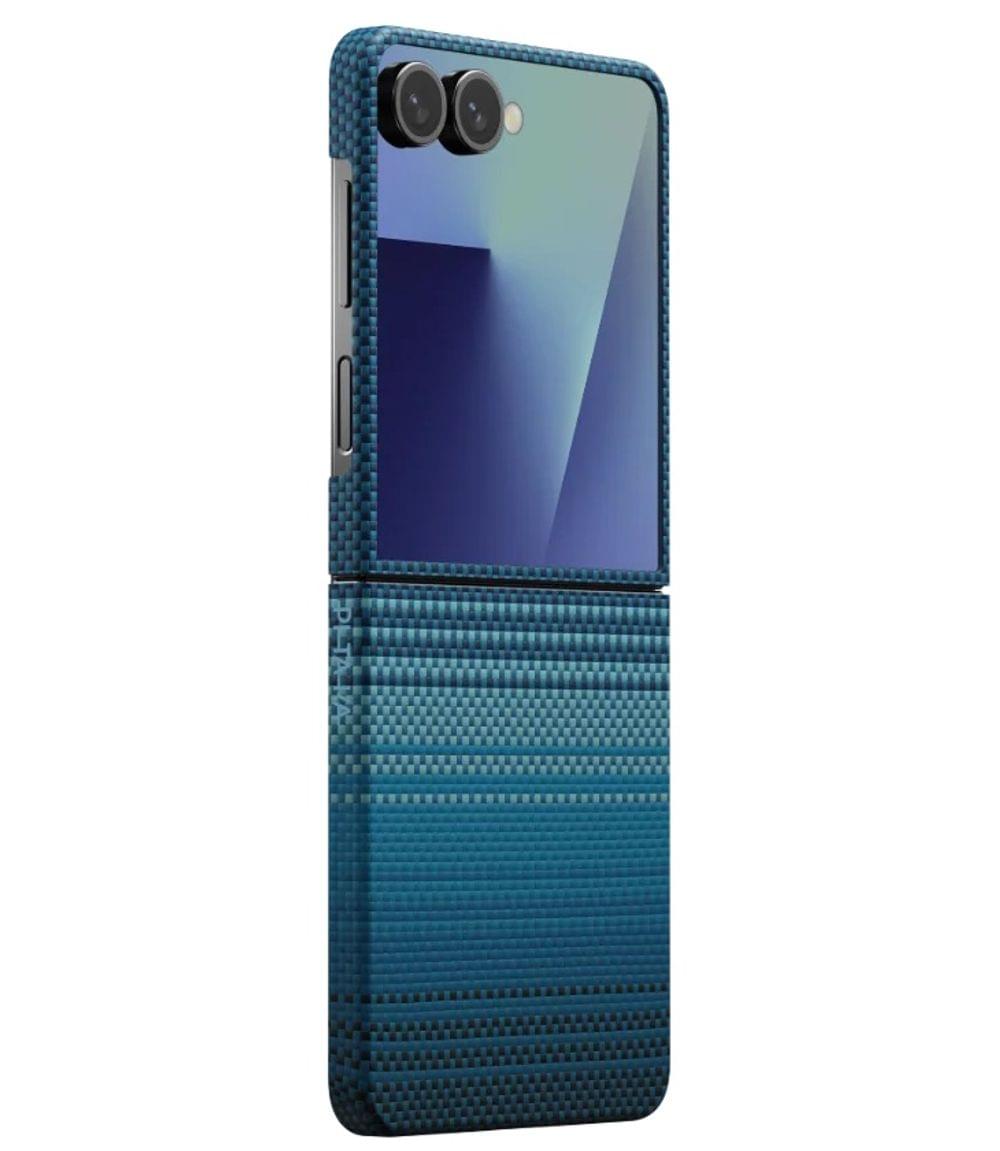 Magsafe Калъф за SAMSUNG Z Flip 7, PITAKA Ultra Slim Moonrise Case, Син