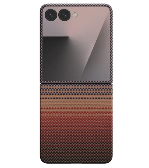 Magsafe Калъф за SAMSUNG Z Flip 7, PITAKA Ultra Slim Sunset Case, Кафяв - Image 3