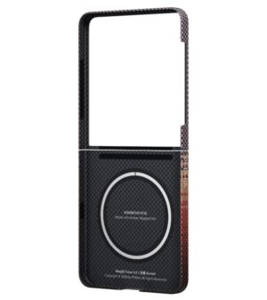 Magsafe Калъф за SAMSUNG Z Flip 7, PITAKA Ultra Slim Sunset Case, Кафяв