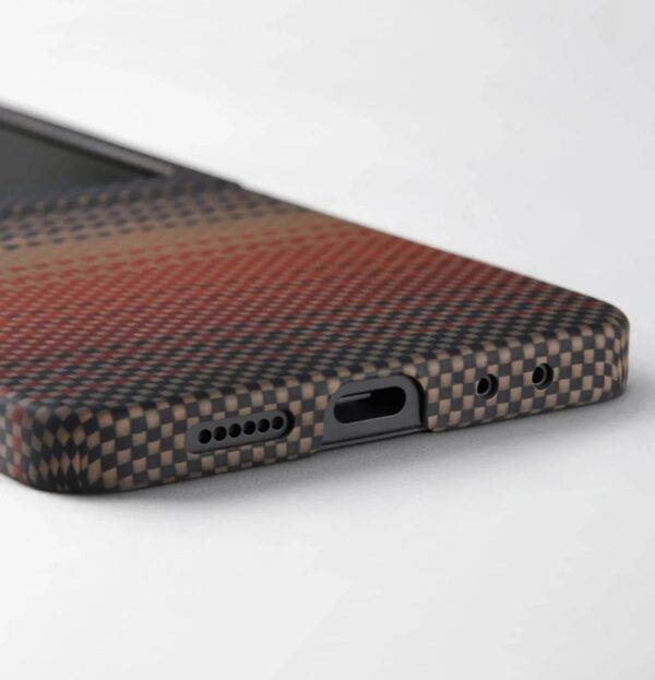 Magsafe Калъф за SAMSUNG Z Flip 7, PITAKA Ultra Slim Sunset Case, Кафяв - Image 5