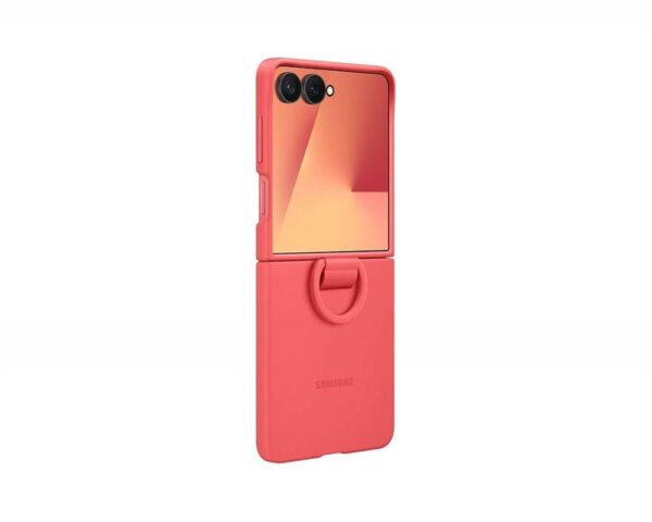 Оригинален Калъф за SAMSUNG Z Flip 7, Ring Case EF-PF766TREGWW, Червен - Image 4