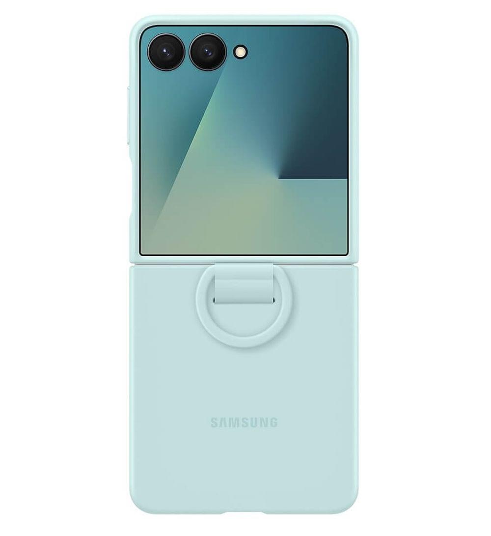 Оригинален Калъф за SAMSUNG Z Flip 7, Ring Case EF-PF766TMEGWW, Зелен