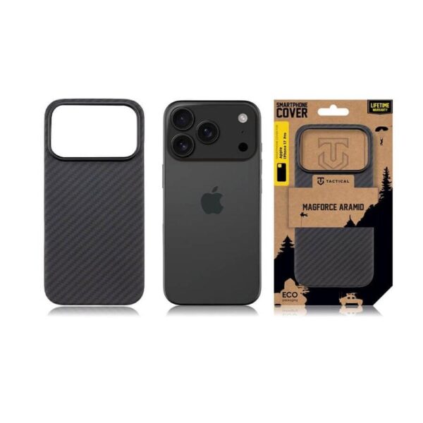 Magsafe Кевларен Калъф за iPhone 17 Pro, TACTICAL MagForce Aramid Case, Черен - Image 4