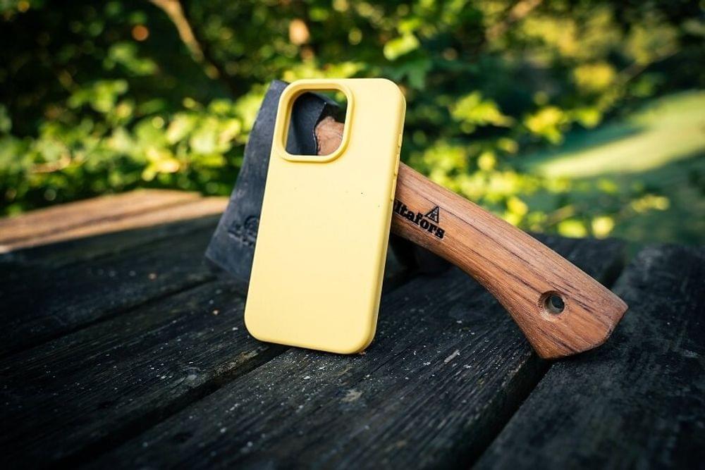 Magsafe Силиконов Калъф за iPhone 17, TACTICAL MagForce Velvet Smoothie Case, Жълт - Image 6