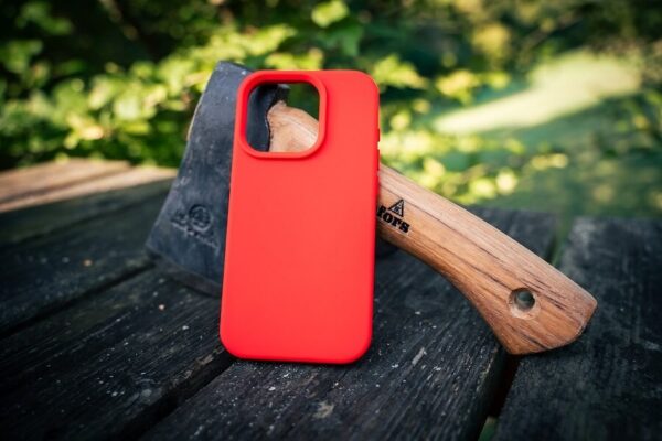 Magsafe Силиконов Калъф за iPhone 17, TACTICAL MagForce Velvet Smoothie Case, Червен - Image 6