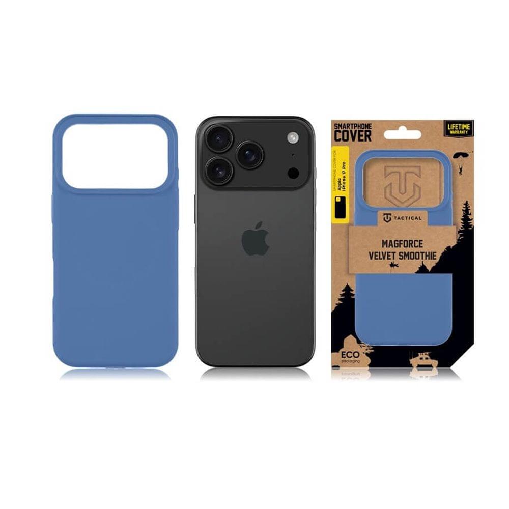 Magsafe Силиконов Калъф за iPhone 17 Pro, TACTICAL MagForce Velvet Smoothie Case, Син - Image 5