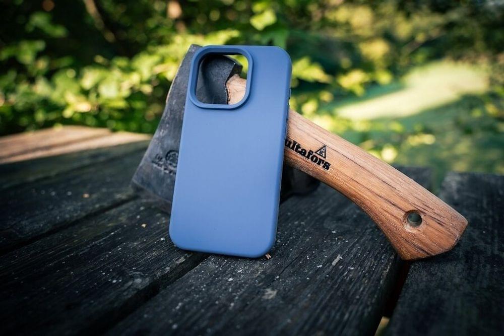 Magsafe Силиконов Калъф за iPhone 17 Pro, TACTICAL MagForce Velvet Smoothie Case, Син - Image 6